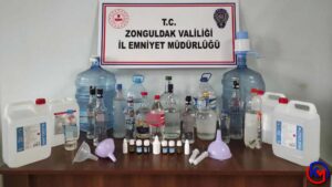Devrek ‘te Sahte Alkol Operasyonu Zonguldak İl Emniyet Müdürlüğü Kaçakçılık
