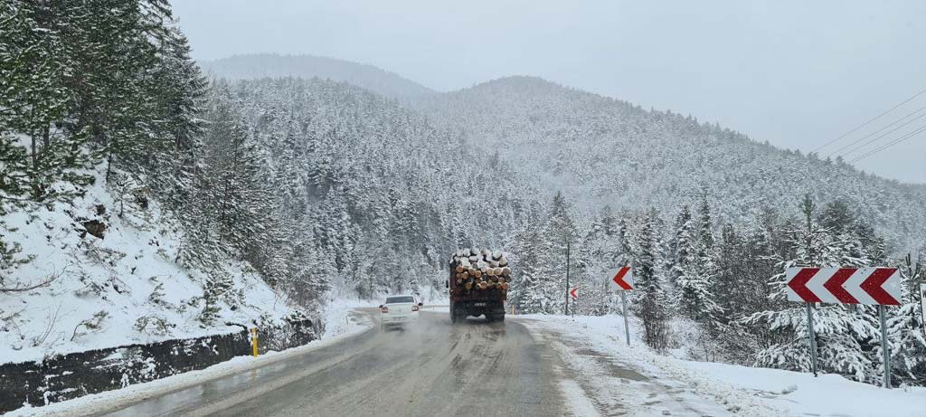 Karabük 'te Kartpostallık Kar Görüntüleri