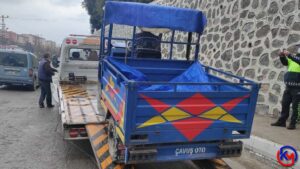 Pat Patlara Sıkı Denetim Zonguldak ’ın Alaplı ilçesinde, ilçe merkezine