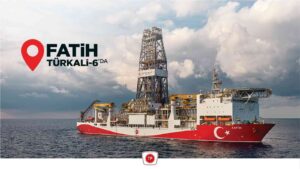 KARADENİZ'DEKİ ARAŞTIRMALARINA DEVAM EDEN FATİH SONDAJ GEMİSİ, TÜRKALİ-6 KUYUSUNA ULAŞTI.