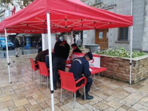 ZONGULDAK (İHA) - ZONGULDAK ALAPLI İLÇE JANDARMA KOMUTANLIĞI PERSONELİ, KIZILAY’A