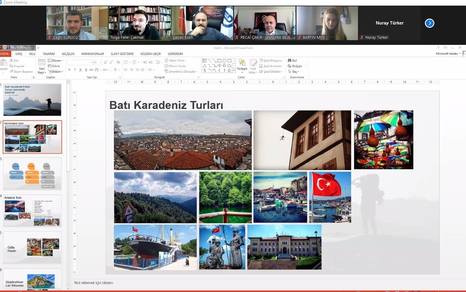 BARTIN ÜNİVERSİTESİNDE BATI KARADENİZ BÖLGESİNDEKİ TURİZMİN FARKINDALIĞINI ARTIRMAK VE DESTİNASYONLARIN