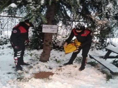 ZONGULDAK İL EMNİYET MÜDÜRLÜĞÜ EKİPLERİ SOKAK HAYVANLARINI YALNIZ BIRAKMAMAK İÇİN
