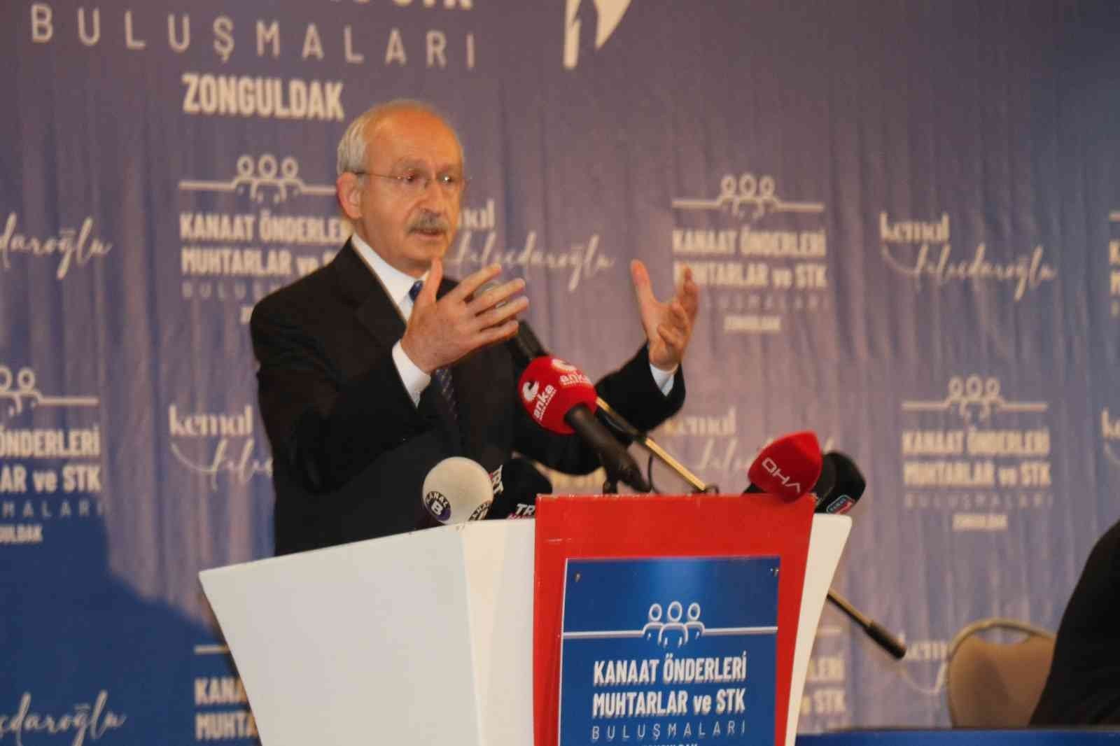 CHP GENEL BAŞKANI KEMAL KILIÇDAROĞLU,  ZONGULDAK’TA KANAAT ÖNDERLERİ, MUHTARLAR