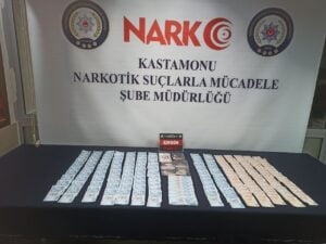 KASTAMONU İL EMNİYET MÜDÜRLÜĞÜ NARKOTİK SUÇLARLA MÜCADELE ŞUBE MÜDÜRLÜĞÜ EKİPLERİNCE