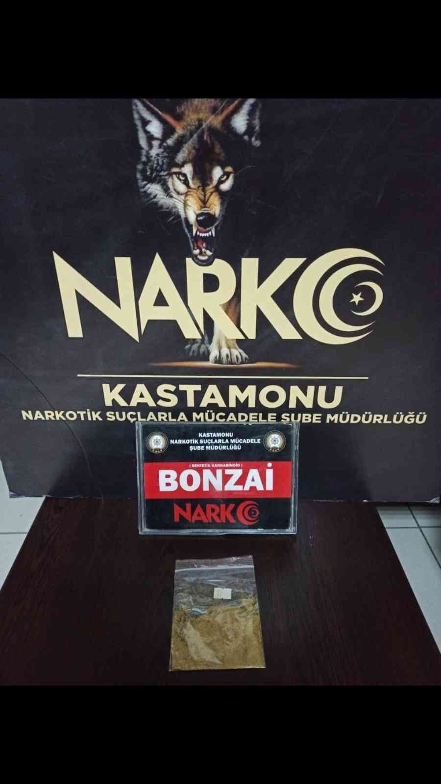 KASTAMONU İL EMNİYET MÜDÜRLÜĞÜ NARKOTİK SUÇLARLA MÜCADELE ŞUBE MÜDÜRLÜĞÜNCE GERÇEKLEŞTİRİLEN