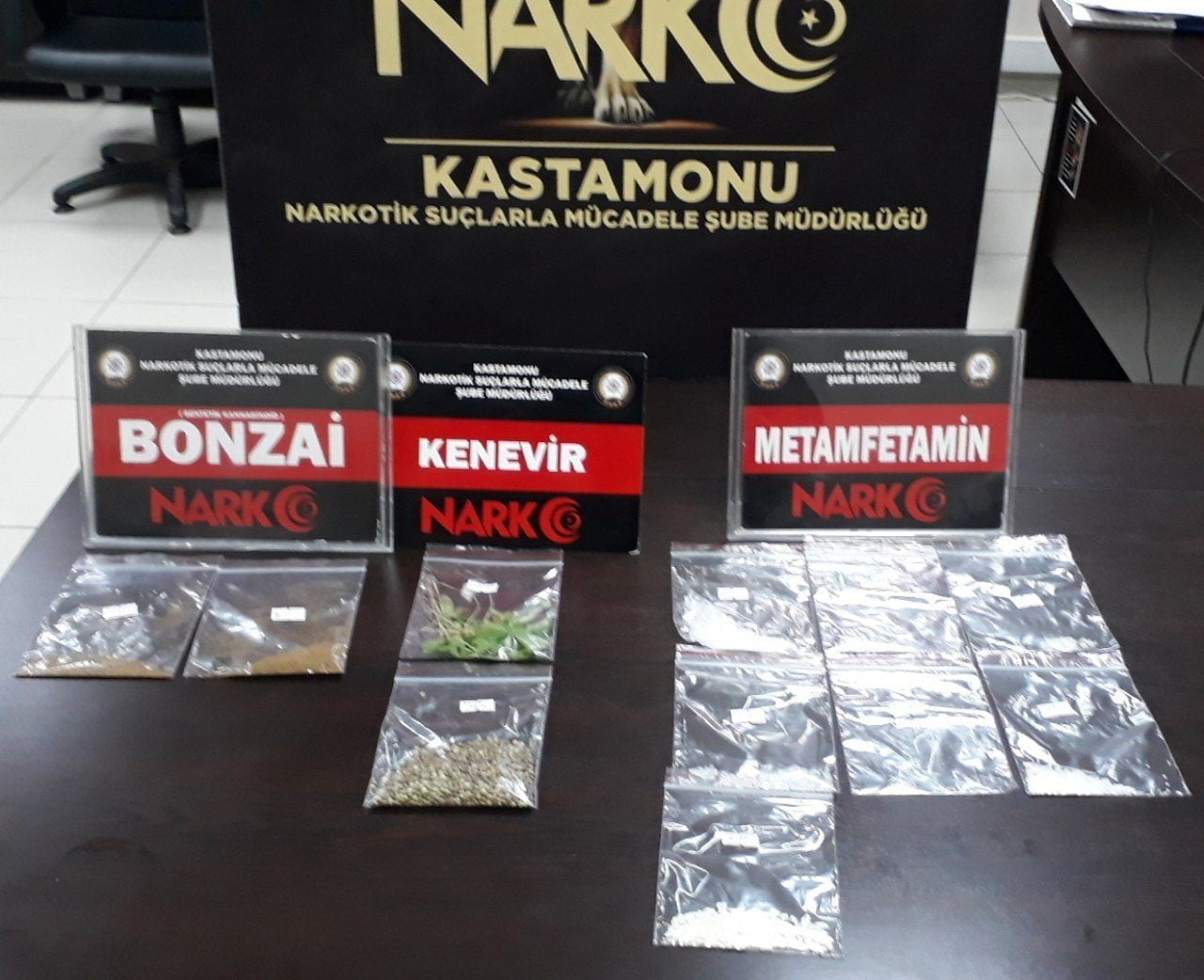 KASTAMONU İL EMNİYET MÜDÜRLÜĞÜ NARKOTİK SUÇLARLA MÜCADELE ŞUBE MÜDÜRLÜĞÜNCE GERÇEKLEŞTİRİLEN