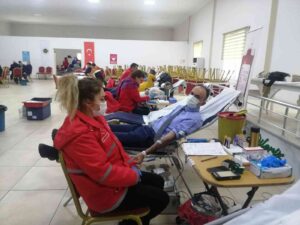 ZONGULDAK’IN EREĞLİ İLÇESİNE BAĞLI ORMANLI BELDESİ’NDE KIZILAY VE BELDEDEKİ KAMU