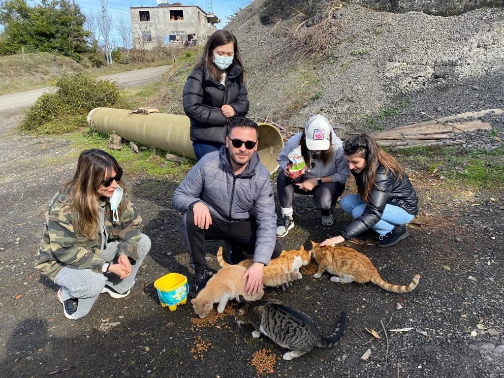 ZONGULDAK BAROSU AVUKATLARI SOKAK HAYVANLARINI BESLEDİ.