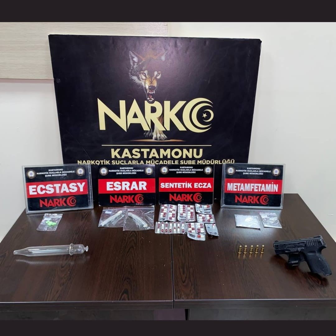 KASTAMONU İL EMNİYET MÜDÜRLÜĞÜ NARKOTİK SUÇLARLA MÜCADELE ŞUBE MÜDÜRLÜĞÜNCE GERÇEKLEŞTİRİLEN
