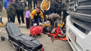 ZONGULDAK’TA TIRIN ÇARPMASI SONUCUNDA YARALANAN MEVLÜT Ş. TEDAVİ GÖRDÜĞÜ HASTANEDE