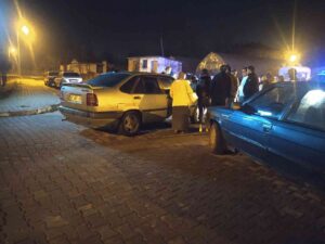 RTE MAHALLESİNDE MADDİ HASARLI KAZA