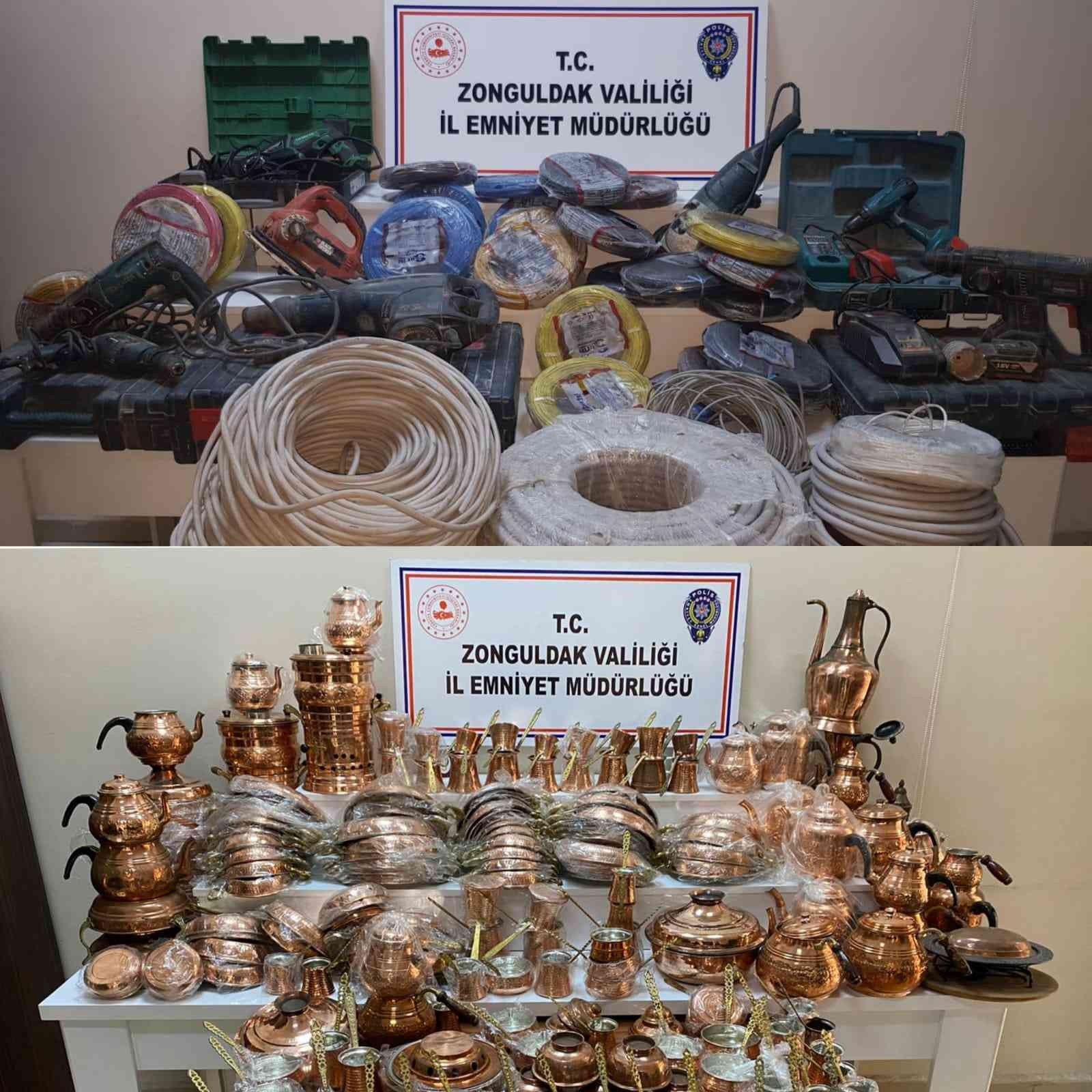 ZONGULDAK'TA 5 AYRI İŞYERİ VE OTODAN HIRSIZLIK YAPTIĞI TESPİT EDİLEN