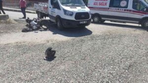TOSYA’DA MOTOSİKLET KAZASINDA 1 KİŞİ YARALANDI