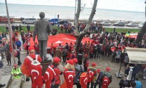 KASTAMONU'NUN İNEBOLU İLÇESİNDE 95 KİLOMETRELİK ATATÜRK VE İSTİKLAL YOLU YÜRÜYÜŞÜ
