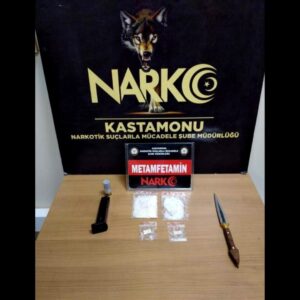 KASTAMONU İL EMNİYET MÜDÜRLÜĞÜ NARKOTİK SUÇLARLA MÜCADELE ŞUBE MÜDÜRLÜĞÜ EKİPLERİNCE