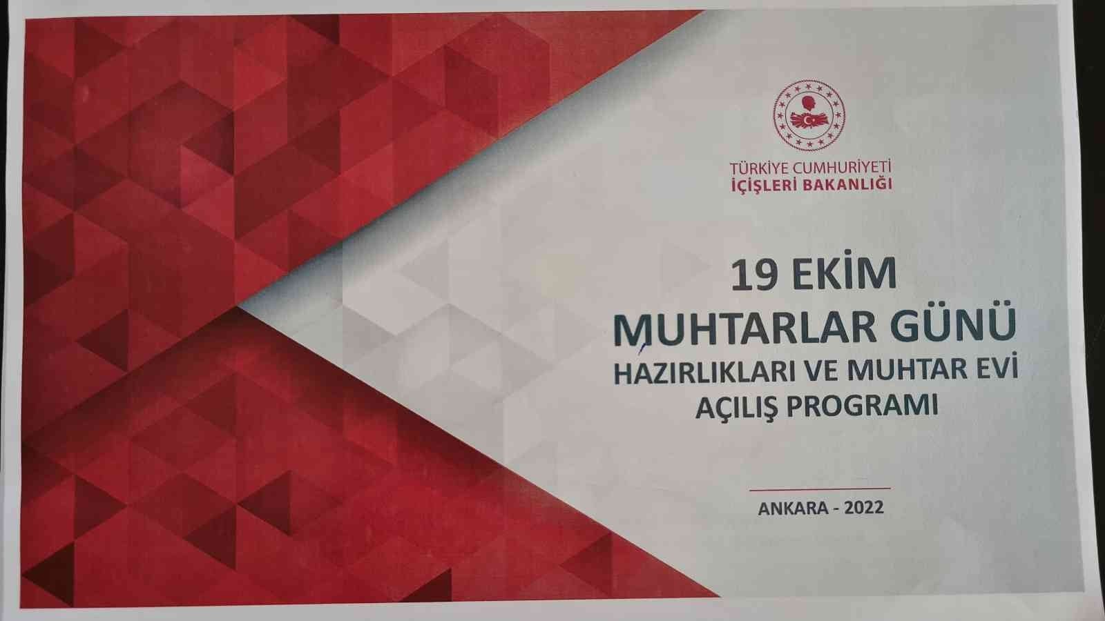 ZONGULDAK (İHA) - CUMHURBAŞKANI’NDA KATILACAĞI , ANKARA’DA MUHTARLARIN KULLANIMI İÇİN