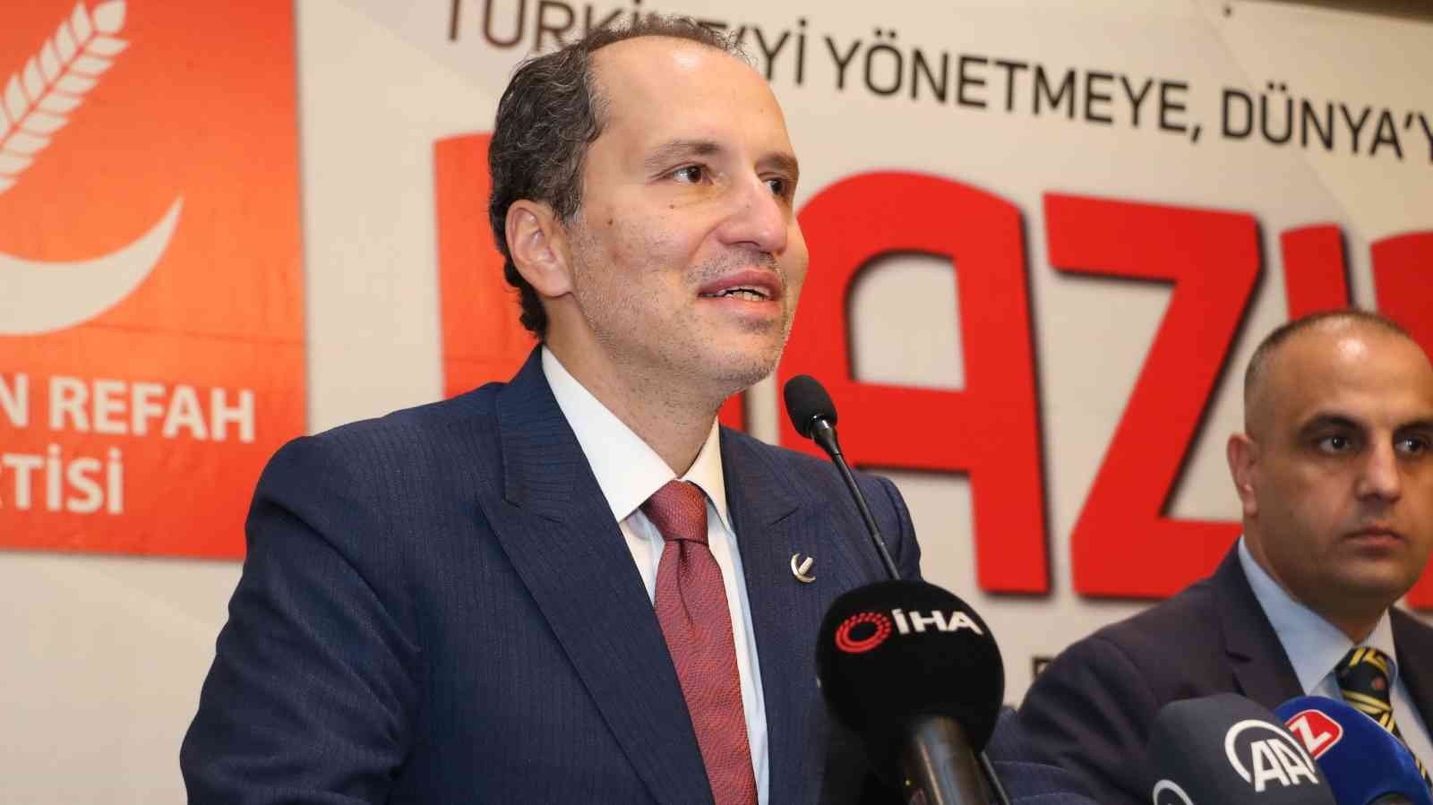 ZONGULDAK'TA PARTİSİNİN İL BAŞKANLIĞI KONGRESİNE KATILAN YENİDEN REFAH PARTİSİ GENEL