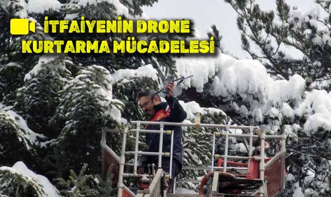 İtfaiyenin drone kurtarma mücadelesi