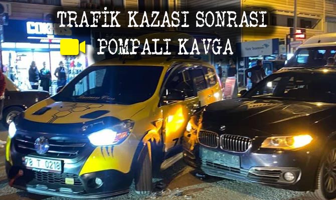 Karabük’ün 100. Yıl Mahallesi’nde trafik kazasından dolayı silahlı kavga çıktı.
