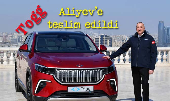 Türkiye’nin üretimine başladığı ilk yerli otomobili Togg’un T10X modeli Azerbaycan