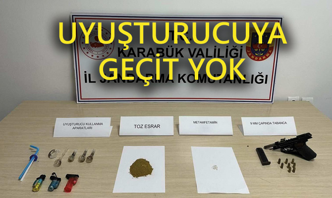Karabük’te yapılan uyuşturucu operasyonunda 3 kişi gözaltına alındı.  Edilen bilgiye