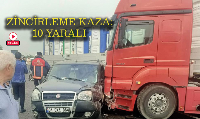 Karabük’ün Eskipazar ilçesinde 4 aracın karıştığı zincirleme trafik kazasında 10