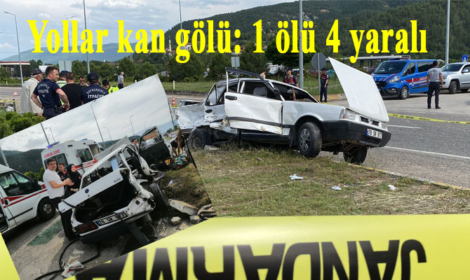 Karabük’ün Safranbolu ilçesinde kamyon ile otomobilin çarpışması sonucu 1 kişi