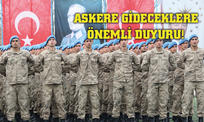 Milli Savunma Bakanlığı, askerlik yerleri ve celp tarihi sınıflandırma sonuçlarının