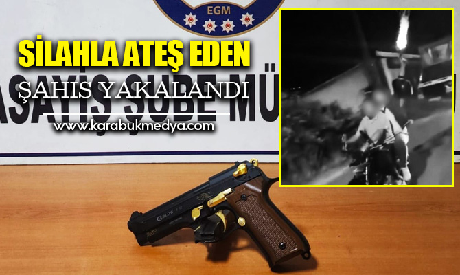 Karabük'te motosikletle seyir halindeyken silahla ateş eden şahıs gözaltına alındı. 
