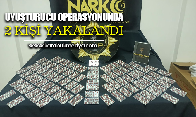 Karabük'te düzenlenen uyuşturucu operasyonunda 2 kişi gözaltına alındı.
