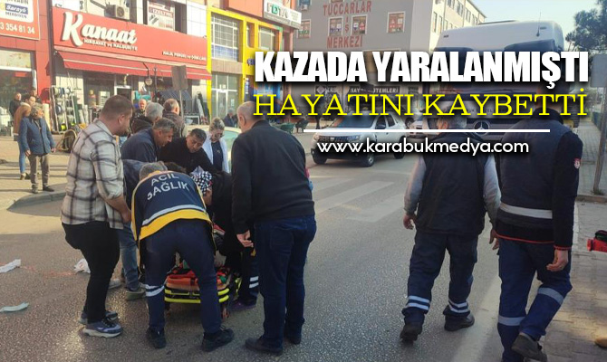 Karabük'te yaya geçidinde otomobilin çarpması sonucu ağır yaralanan yaşlı adam