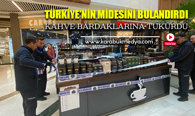 Edirne’de bir alışveriş merkezinde Harput Dibek kahvesi satışı yapan dükkanda,