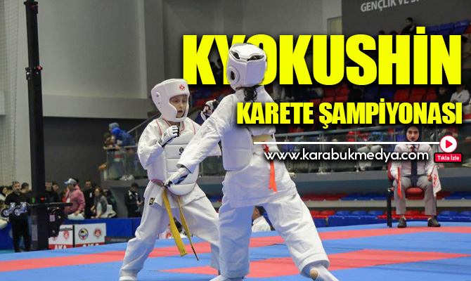 Karabük’ün ev sahipliğini yaptığı Türkiye Kyokushin Stil Karate Şampiyonası’nda müsabakalar