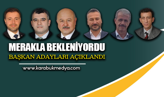 AK Parti’nin Karabük ilçe belediye başkan adayları açıklandı.