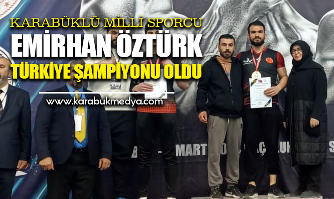 Karabüklü milli sporcu Samsun’da şampiyon oldu