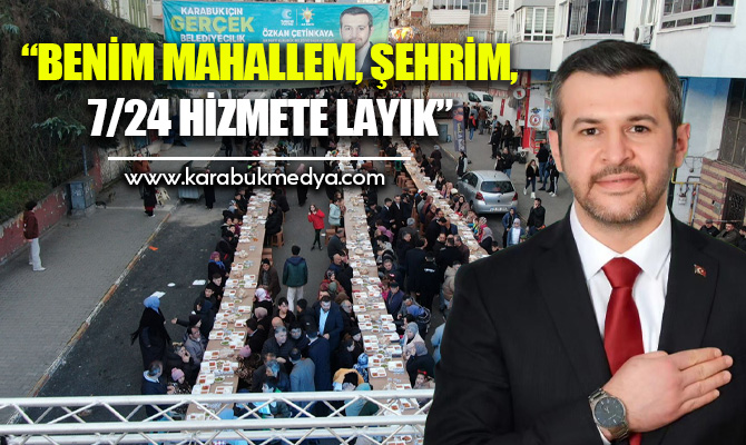 AK Parti Karabük Belediye Başkan Adayı Özkan Çetinkaya, Yeşil Mahalle