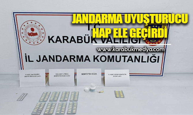 Karabük İl Jandarma Komutanlığı ekiplerince yol kontrolü sırasında durdurulan otomobilde,