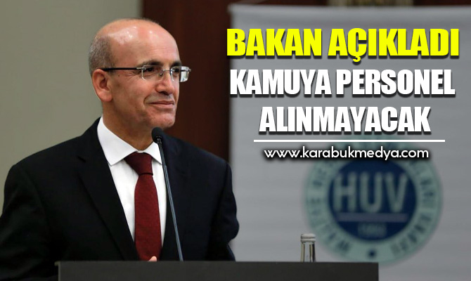 Hazine ve Maliye Bakanı Mehmet Şimşek, Sağlık Bakanlığı hariç hiçbir