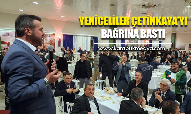AK Parti Karabük Belediye Başkan Adayı Özkan Çetinkaya, Yenicelilere verilen
