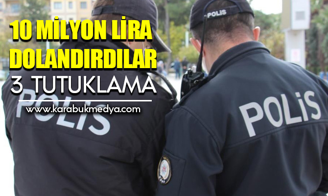 Karabük'te merkezli dolandırıcılık operasyonunda gözaltına alınan 3 şüpheli çıkarıldıkları mahkemece