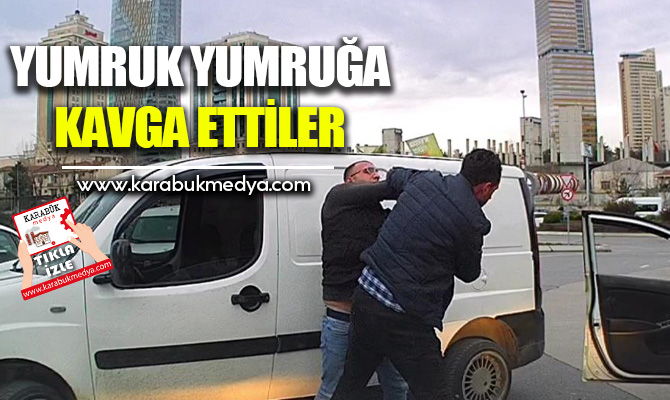 Ataşehir'de trafikte yol verme anlaşmazlığı nedeniyle iki sürücü arasında tartışma