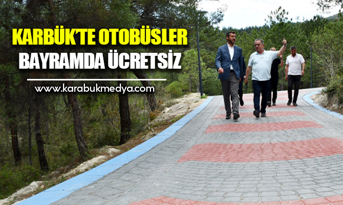 Karabük Belediyesi, Ramazan Bayramı dolayısıyla bazı tedbirler alırken, halk otobüslerinin