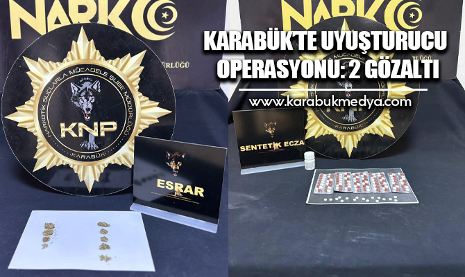 Karabük’te yapılan iki ayrı uyuşturucu operasyonunda 2 kişi gözaltına alındı.