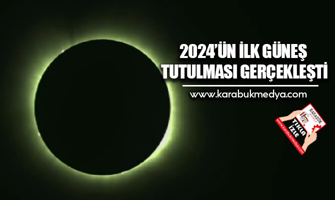 2024 yılının ilk güneş tutulması gerçekleştirilirken, tutulma Amerika ve Kanada’da