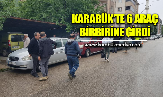Karabük'te 65 aracın karıştığı trafik kazasında maddi hasar oluştu. 