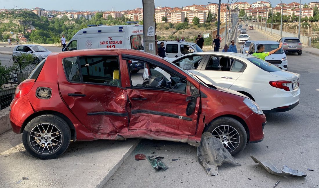 Kanyon köprüde yine kaza! Karabük ile Safranbolu'yu bağlayan Kanyon Köprünün Karabük kısmında trafik kazası