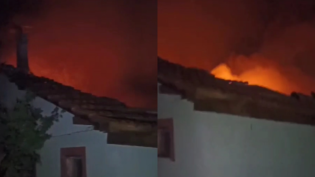 Karabük’ün Safranbolu ilçesinde yanan tek katlı ev kullanılamaz hale geldi.