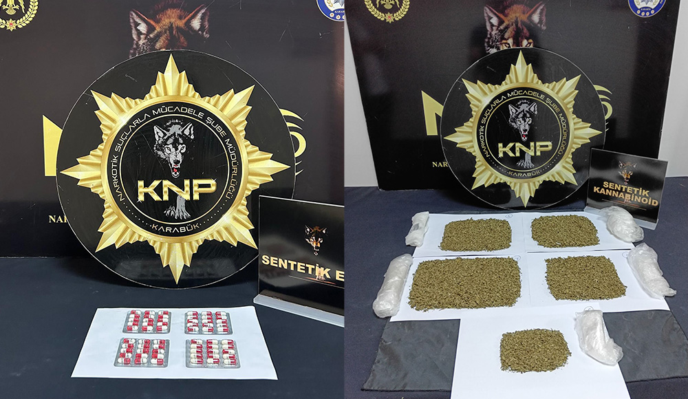 Karabük’te yapılan iki ayrı uyuşturucu operasyonunda gözaltına alınan 2 zanlıdan