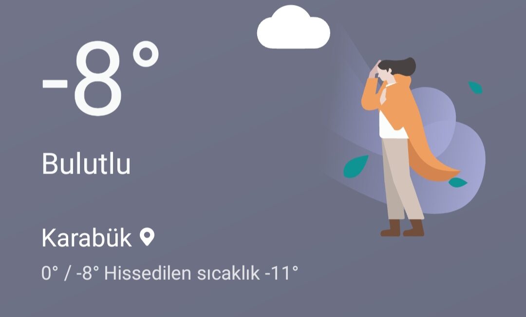 Karabük'te hava sıcaklığı sabah saatlerinde eksi 8'e kadar düşerken, Karabük